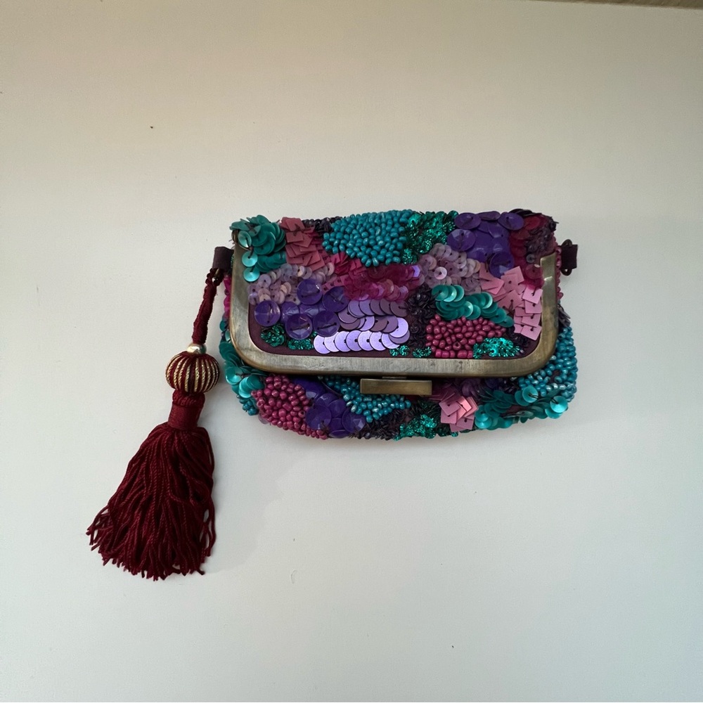 NWT Anthropologie jasper & jeera sequin bag/coin purse